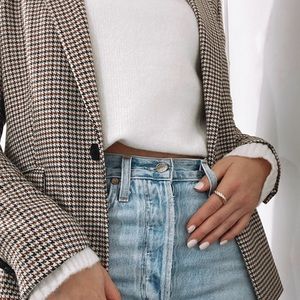 H&M checkered blazer